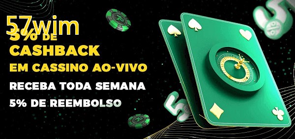 Promoções do cassino ao Vivo 57wim